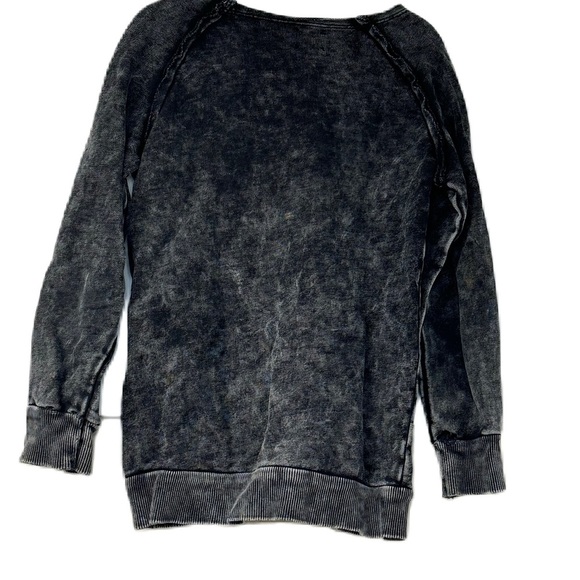 Analogy by lil legs girls sz 6y marbled gray long sleeve lightweight sweatshirt - Picture 2 of 5